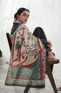 Manto - 3PC Pure Silk Shirt with Pashmina Wool Shawl - RZ0868