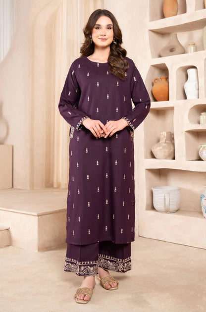 Lazuli - 2PC Unstitched Embroidered Shirt with Embroidered Trousers- RF1216