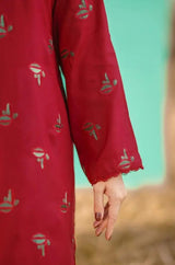 Raqs e Lal - Stitched 2PC Dhanak Embroidered - RP0002 Royal Pret