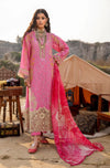 Adan Libas - 3PC Unstitched Lawn Embroidered Shirt with Printed Silk Dupatta - RF1034