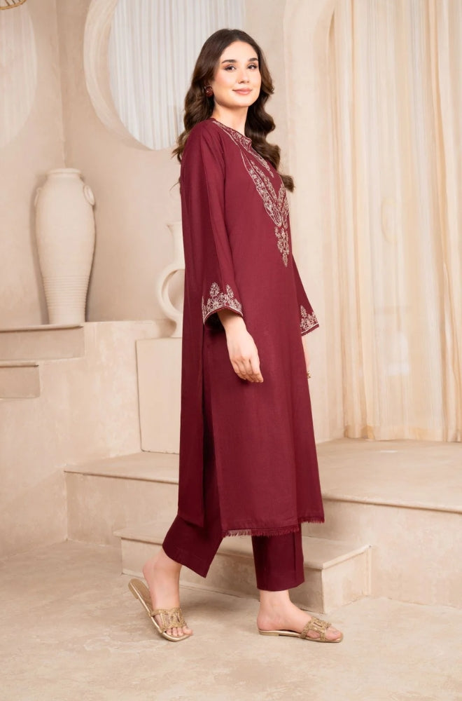 Lazuli - 2PC Unstitched Embroidered Shirt with Embroidered Trousers- RF1217