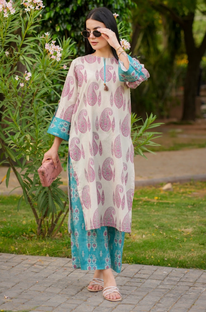 Urge 2PC Unstitched Lawn Printed Shirt with Printed Trousers - RF1111