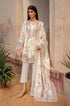 Crimson - 3PC Unstitched Lawn Printed + Embroidered Shirt with Printed Silk Dupatta and Embroidered Trouser - RF1070
