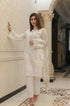 Nisa - 3PC Lawn Chiken Kari Embroidered Shirt with Embroidered Dupatta and Lawn Trousers - RG0714