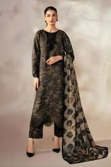 Baroque - 3PC Khaddar Digital Printed Shirt with Khaddar Printed Shawl (Unstitched) - RF1410 Royal Pret