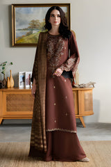 Yards - 3PC Dhanak Embroidered Shirt with Marina Digitally Printed Dupatta - RF1432 Royal Pret