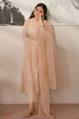 Cross Stitch - 3PC Unstitched Lawn Embroidered Shirt with Printed Cotton Net Dupatta - RF1068 royalpret