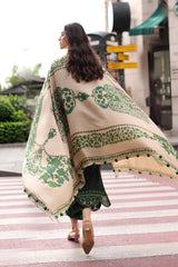Charizma - 3PC Unstitched Dhanak Embroidered Shirt with Pashmina Printed Dupatta and Trouser - RF1524 Royal Pret