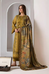 Sobia Nazir - 3PC Unstitched Dhanak Embroidered Shirt with Digital Printed Dupatta - RF1299 royalpret