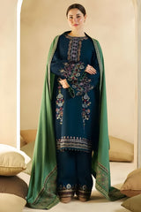 Zara Shah Jahan - 3PC Unstitched Dhanak Embroidered Shirt with Dhanak Embroidered Dupatta and Trouser - RF1128 royalpret