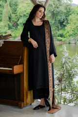 Yards - 3PC Dhanak Embroidered Shirt with Marina Digitally Printed Dupatta - RF1429 Royal Pret