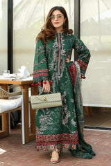 Asifa & Nabeel - 3PC Unstitched Lawn Embroidered Shirt with Digital Printed & Embroidered Dupatta and Trouser - RF1509 Royal Pret