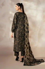 Baroque - 3PC Khaddar Digital Printed Shirt with Khaddar Printed Shawl (Unstitched) - RF1410 Royal Pret