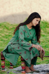 Heer - Stitched 2PC Dhanak Embroidered - RP0006 Royal Pret