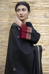 Zarpash - 3PC Unstitched Dhanak Neckline Embroidered Shirt with Printed Dupatta and Trouser - RF1220 Royal Pret