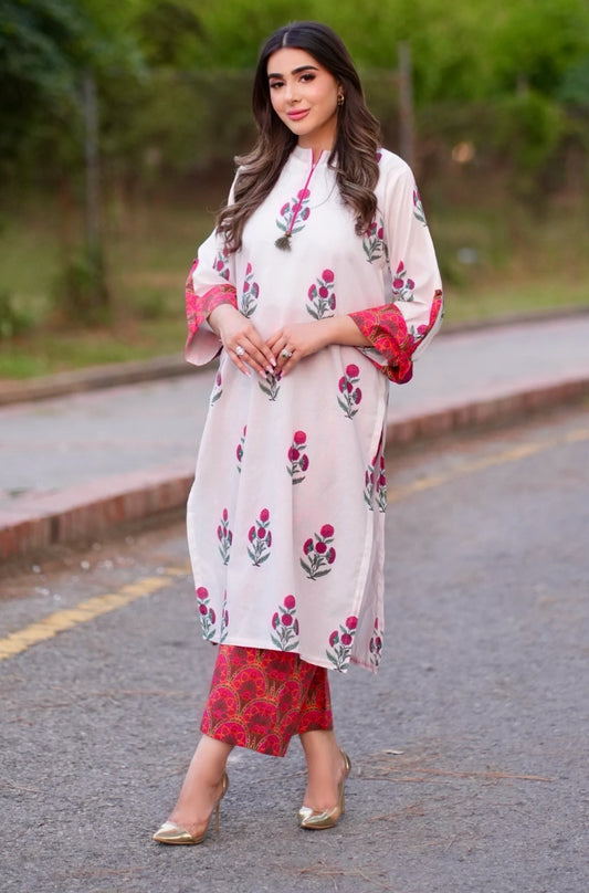 Urge 2PC Unstitched Lawn Printed Shirt with Printed Trousers - RF1107