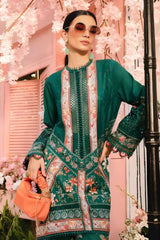 Maria B - 3PC All Over Printed Banadora Lawn Shirt with Printed Voil Dupatta (Unstitched) - RF1385 Royal Pret