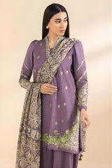 Sapphire - 3PC Lawn Embroidered Shirt with Printed Chiffon Dupatta (Unstitched) - RF1350 Royal Pret