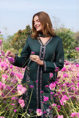 Garnet - 3PC Unstitched Lawn Embroidered Shirt with Digital Printed Dupatta and Trouser - RF1493 Royal Pret