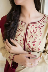 Aisling - 3PC Unstitched Dhanak Embroidered Shirt with Dhanak Embroidered Dupatta and Trouser - RF1152 royalpret