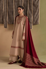 Ziva - 3PC Unstitched Dhanak Embroidered Shirt with Digital Printed Dupatta and Trouser - RF1548 Royal Pret
