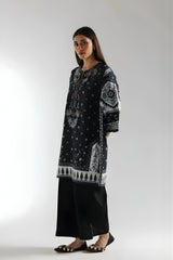 Ethnc - 3PC Banadora Lawn Printed Shirt with Printed Voil Dupatta (Unstitched) - RF1399 Royal Pret