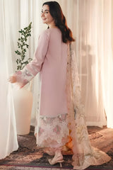Jade - 3PC Lawn Embroidered Shirt with Printed Chiffon Dupatta (Unstitched) - RF1320 Royal Pret