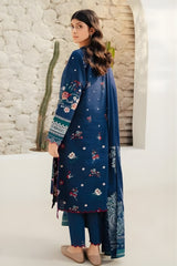 Beechtree - 3PC Unstitched Dhanak Embroidered Shirt with Digital Printed Dupatta and Trouser - RF1168 royalpret