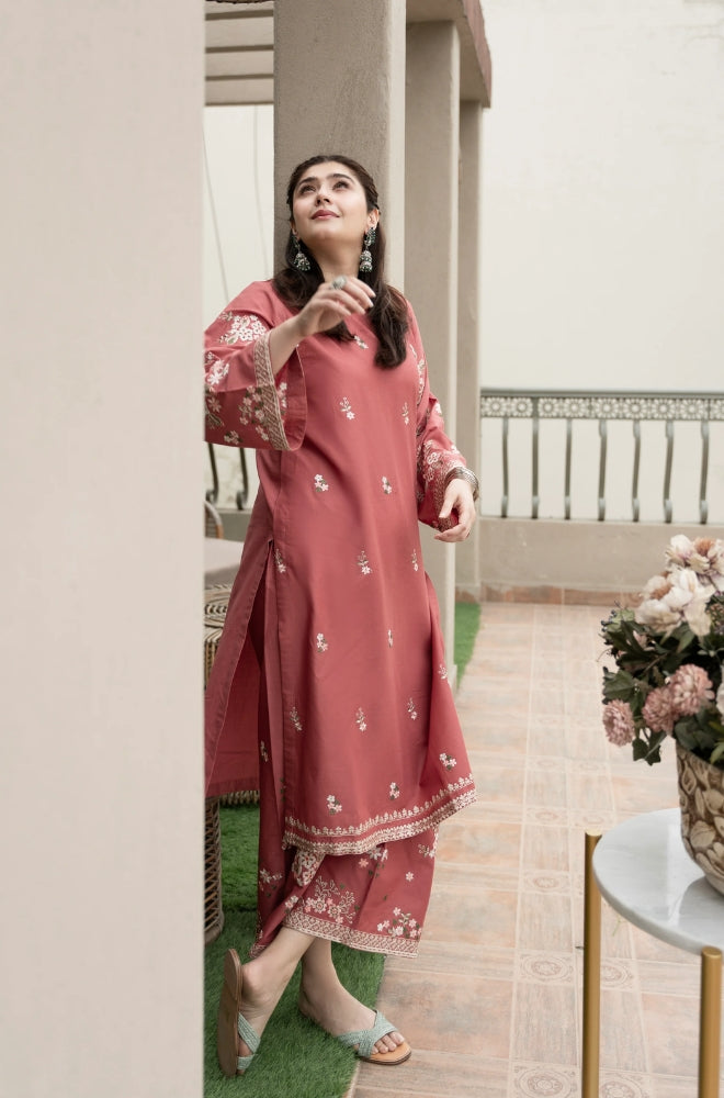 Urge - 2PC Unstitched Khaddar Embroidered Shirt with Khaddar Embroidered Trousers - RF1146