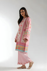 Ethnc - 3PC Banadora Lawn Printed Shirt with Printed Voil Dupatta (Unstitched) - RF1396 Royal Pret