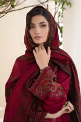 Maria B - 3PC Unstitched Dhanak Embroidered Shirt with Digital Printed Dupatta and Trouser - RF1190 royalpret