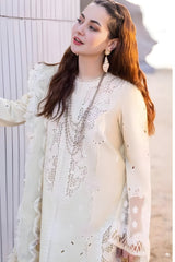 3PC Lawn Embroidered Shirt with Printed and Embroidered Khadi Net Dupatta (Unstitched)- RF1041 royalpret