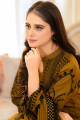 Libaas - 3PC Unstitched Dhanak Embroidered Shirt with Dhanak Embroidered Dupatta and Trouser - RF1289 Royal Pret