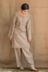 Zarpash - 3PC Unstitched Dhanak Shirt with Digital Printed Dupatta and Trouser - RF1219 Royal Pret