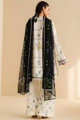 Coco by Zara Shah Jahan - 3PC Banadora Lawn Printed Shirt with Printed Voil Dupatta (Unstitched) - RF1393 Royal Pret