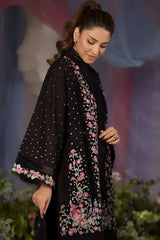 Sobia Nazir - 3PC Lawn Embroidered Shirt with Printed Chiffon Dupatta (Unstitched) - RF1405 Royal Pret