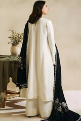 Zara Shah Jahan - 3PC Unstitched Dhanak Sequence Embroidered Shirt with Sequence Embroidered Dupatta and Trousers - RF1138 royalpret