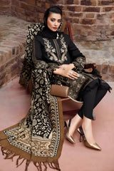 Maria B - 3PC Unstitched Dhanak Embroidered Shirt with Digital Printed Dupatta and Trouser - RF1196 royalpret