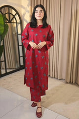 Raqs e Lal - Stitched 2PC Dhanak Embroidered - RP0002 Royal Pret