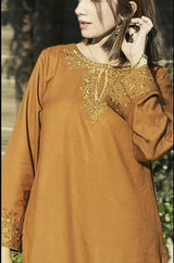 Zarqa - Stitched 2PC Dhanak Embroidered - RP0005 Royal Pret