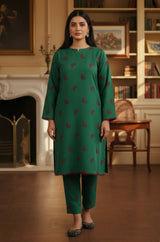 Heer - Stitched 2PC Dhanak Embroidered - RP0006 Royal Pret