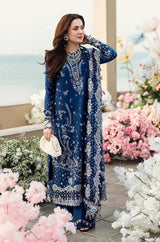 3PC Lawn Embroidered Shirt with Embroidered Chiffon Dupatta (Unstitched) - RF1305 royalpret
