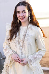 3PC Lawn Embroidered Shirt with Printed and Embroidered Khadi Net Dupatta (Unstitched)- RF1041 royalpret