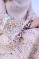 3PC Unstitched Lawn Chicken Kari Embroidered Shirt with Embroidered Slub Net Dupatta - RF1042 royalpret