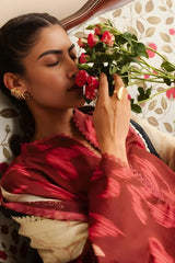 Coco by Zara Shah Jahan - 3PC Banadora Lawn Printed Shirt with Printed Voil Dupatta (Unstitched) - RF1395 Royal Pret