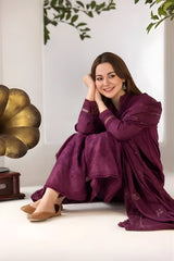 Sobia Nazir - 3PC Unstitched Dhanak Embroidered Shirt with Embroidered Dhanak Dupatta - RF1300 royalpret