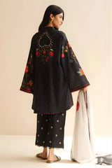 Coco by Zara Shah Jahan - 3PC Banadora Lawn Printed Shirt with Printed Voil Dupatta (Unstitched) - RF1388 Royal Pret