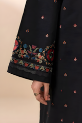 Sapphire - 3PC Unstitched Khaddar Embroidered Front with Digital Printed Dupatta and Trouser - RF1276 Royal Pret