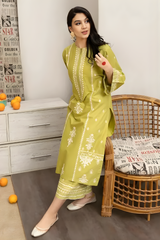 Urge - 3PC Unstitched Dhanak Embroidered Shirt with Digital Printed Dupatta and Embroidered Trouser - RF1272 Royal Pret