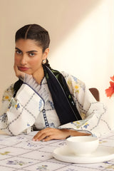 Coco by Zara Shah Jahan - 3PC Banadora Lawn Printed Shirt with Printed Voil Dupatta (Unstitched) - RF1393 Royal Pret